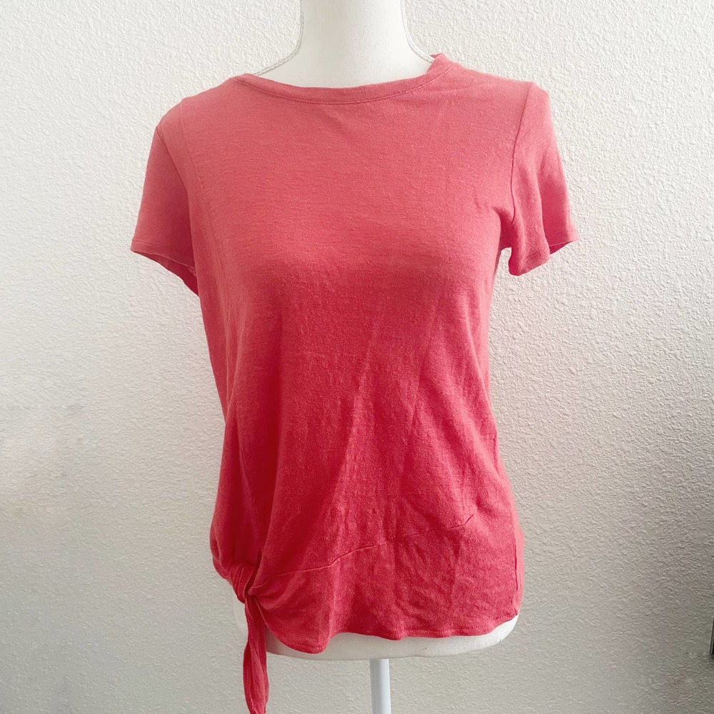 J.Jill 100% Linen Tie Top Size XS